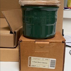 Longaberger 1 pint salt crock